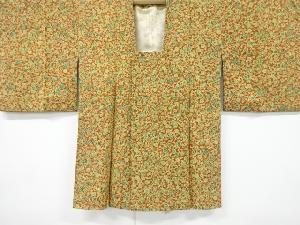 アンティーク　亀甲に花模様上代紬道行コート